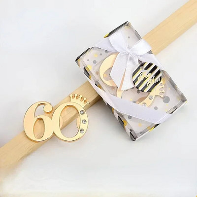 1vnt įmonės jubiliejaus suvenyrinis alaus butelio atidarytuvas su numeriais Gimtadienio dovanos svečiams Vakarėlio suvenyrų pakuotės butelių atidarytuvas