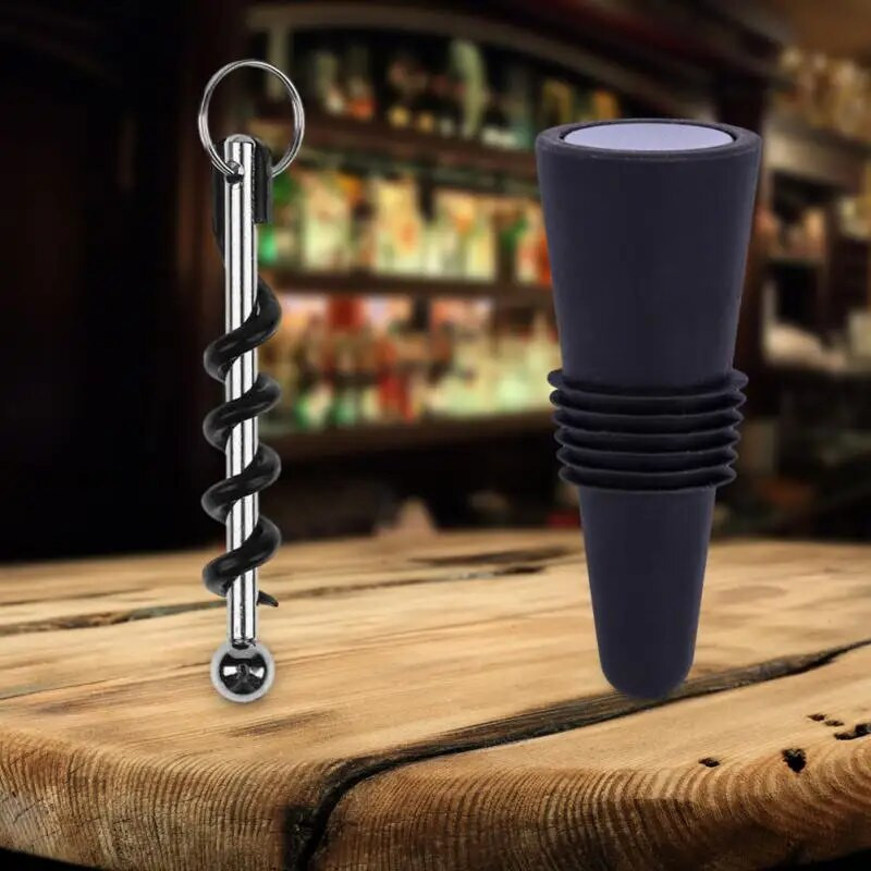 Vyno atsuktuvas Virtuvės priedai Nešiojami virtuvės reikmenys Nerūdijančio plieno dugnas Easy Bar įrankiai Raudonojo vyno kamštelių dovanų idėjos