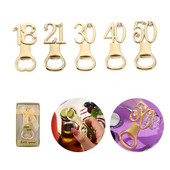 1 buc 18 21 30 40 50 Deschizător de formă de numere Deschizător de bere din metal Deschizător de petrecere de aniversare pentru aniversare de nuntă Suvenir Cadou Bar Instrument