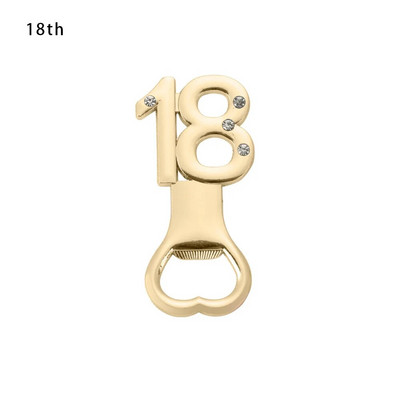 1 buc 18 21 30 40 50 Deschizător de formă de numere Deschizător de bere din metal Deschizător de petrecere de aniversare pentru aniversare de nuntă Suvenir Cadou Bar Instrument