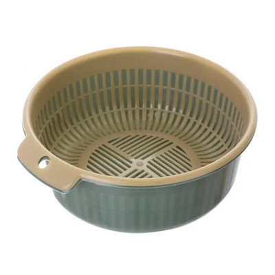 Košara s dvostrukim odvodom Zdjela za pranje Košara za pohranu Cjedila Zdjele Cjedilo Cjedilo za čišćenje povrća Kuhinjski pribor Alati 2023