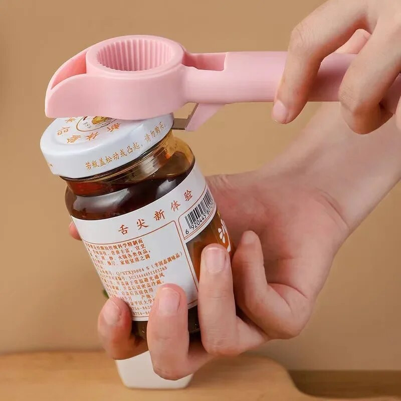 Deschizătoare de sticle de bere 4 în 1 Deschidetor de conserve cu desene animate roz Deschidetor de conserve de sticle din oțel inoxidabil Bar Ustensile de bucătărie Gadgeturi Accesorii pentru bere