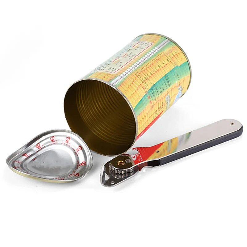 Deschizător de conserve cu margini netede Deschidetor de conserve portabil din oțel inoxidabil de calitate alimentară pentru bucătărie și restaurant