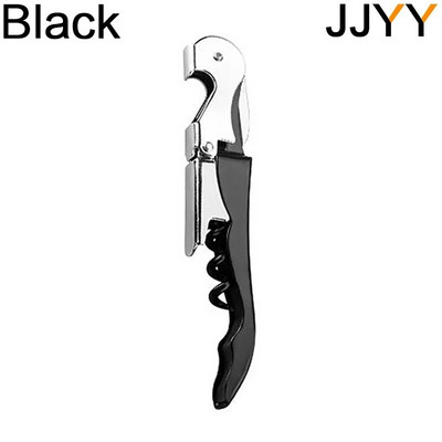 JJYY nerūsējošā tērauda vīna attaisāmais Profesionāli viesmīļi Korķviļķa alus pudeļu attaisāmais un folijas griezējs Dāvana vīna cienītājam