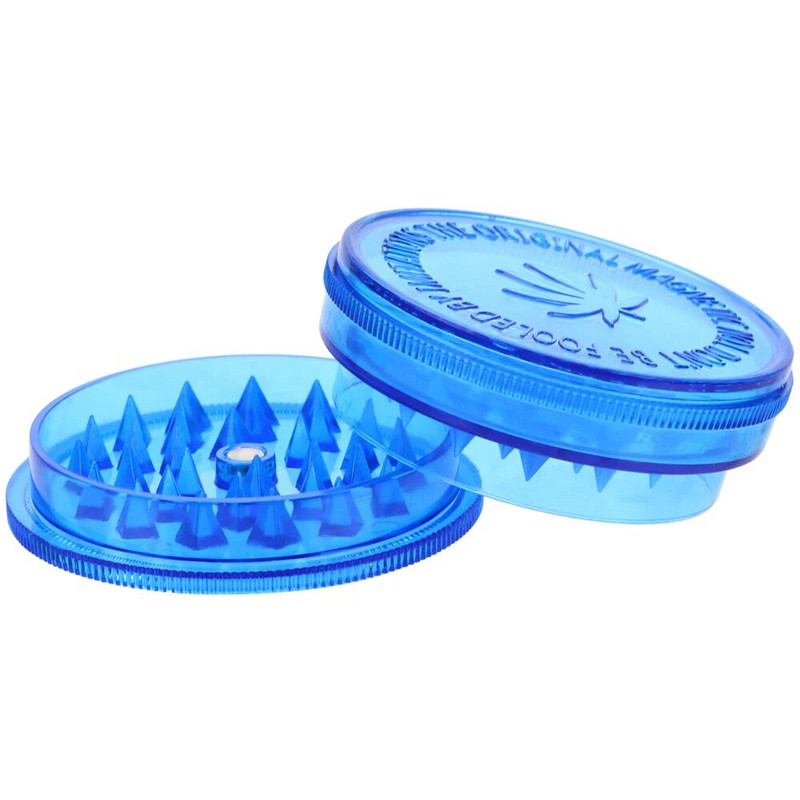 Plastikinis tabako smulkintuvas Apvalios formos žolelių malūnėlis tabako prieskonių smulkintuvas Spalvotas atsitiktinis rūkymo priedai 3 sluoksniai