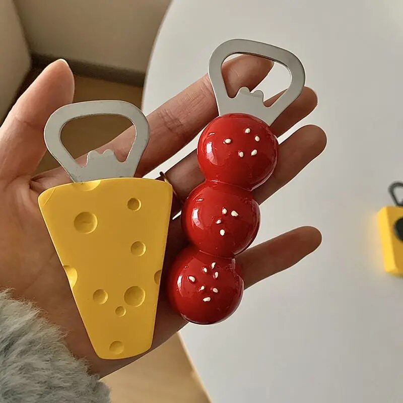 Korejas Ins Alus Attaisāmais Kawaii Sukādes Haws Siers Ledusskapja Magnēti Mājas Iekārtojums Virtuves Sīkrīki Jauki Pudeļu Attaisāmais Atslēgu piekariņš