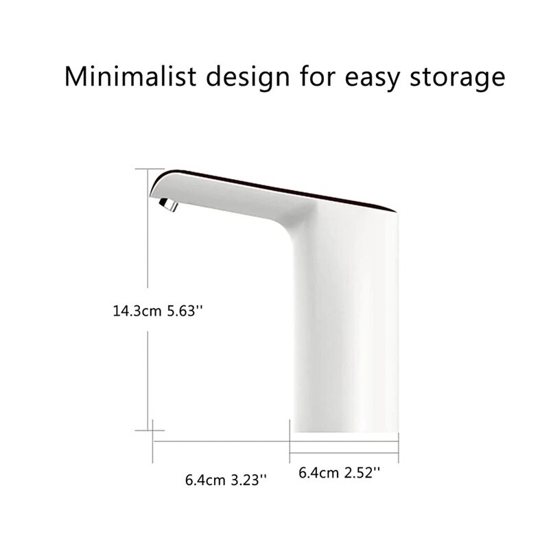 Elektromos palack-adagoló Hordozható, kényelmes, automata vizespalack-szivattyú univerzális 5 gallonos palackhoz