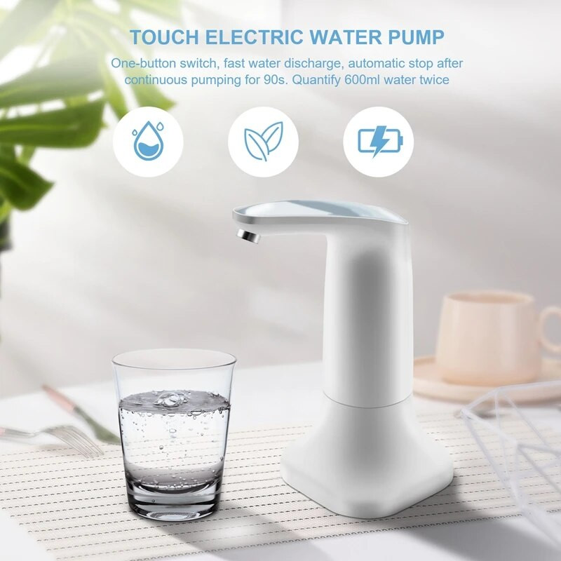 Elektrinis vandens butelio siurblys Automatinis gėrimų dozatorius USB įkrovimo vandens siurblys namų automatinis jungiklis vandens balionėliai