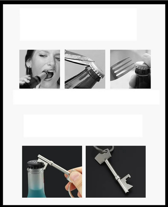 1vnt nešiojamasis rakto formos butelių atidarytuvas Raktų pakabukas Raktų pakabukas Alaus butelių atidarytuvas Vestuvių paslaugos ir dovanos Virtuvės priedai Programėlės