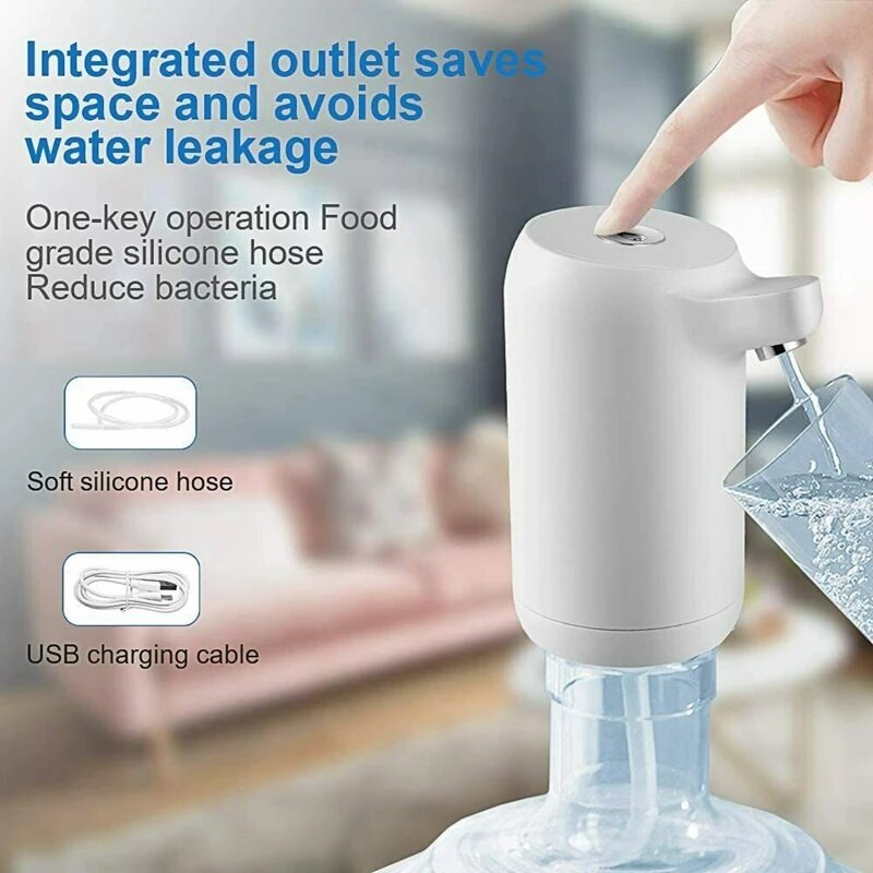 5 galonų USB nešiojamas vandens butelio ąsočio dozatorius, automatinis elektrinis jungiklis