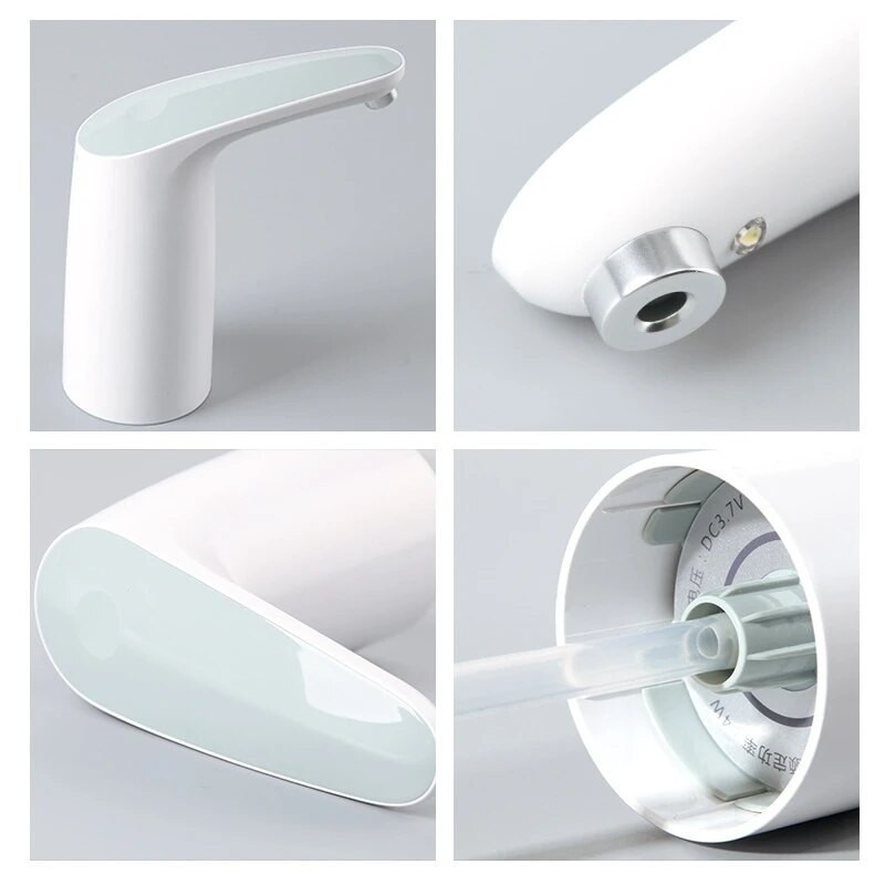 Automatikus USB Mini Press Switch vízszivattyú vezeték nélküli újratölthető elektromos adagoló vízszivattyú USB kábellel