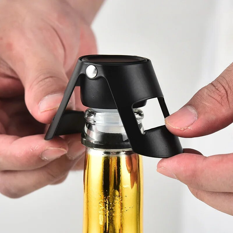 Nerūdijančio plieno šampano butelio kamštis vakuuminiu būdu uždarytas putojančio šampano vyno butelių užsklandos kamščio kamščio dangtelis butelių atidarytuvo įrankis