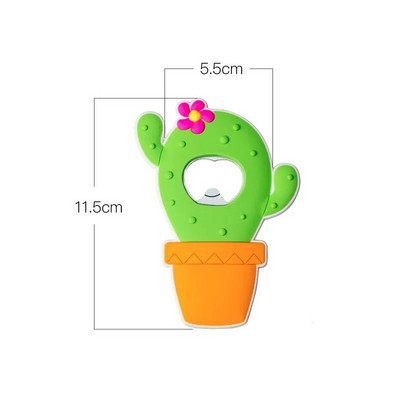 Mielas kaktuso alaus atidarytuvas Magnetinis šaldytuvas Magnetinis butelių atidarytuvas Vyno alaus atidarymo įrankis Virtuvės mažos vestuvinės dovanos svečiams