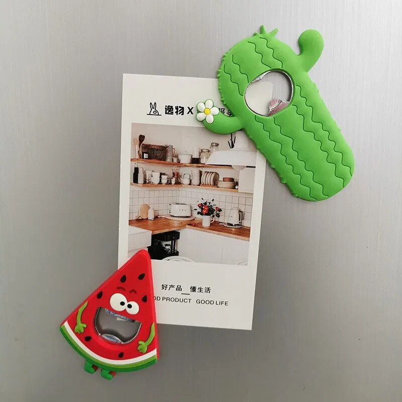 Mielas kaktuso alaus atidarytuvas Magnetinis šaldytuvas Magnetinis butelių atidarytuvas Vyno alaus atidarymo įrankis Virtuvės mažos vestuvinės dovanos svečiams