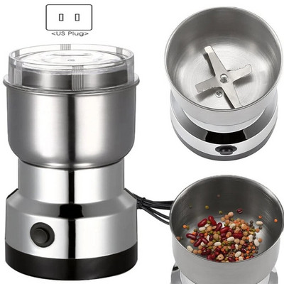 Elektrinė kavamalė Buitinė grūdų maisto malūnėlis virtuvė malūnėlis grūdai riešutai prieskoniai prieskoniai pupelės miltų smulkintuvas