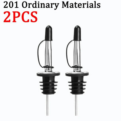 5/1db rozsdamentes acél borkiöntő Tartós borfolyós palack dugó kifolyó palack kiöntő dugó palackrúd tartozékhoz