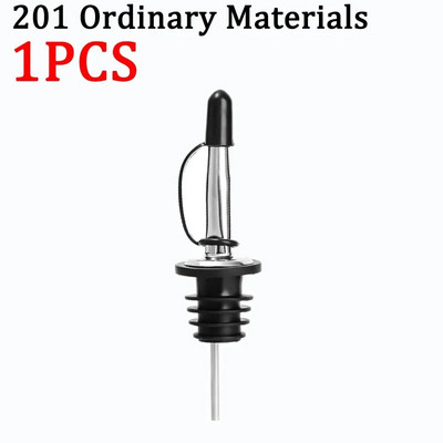 5/1db rozsdamentes acél borkiöntő Tartós borfolyós palack dugó kifolyó palack kiöntő dugó palackrúd tartozékhoz