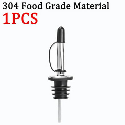 5/1db rozsdamentes acél borkiöntő Tartós borfolyós palack dugó kifolyó palack kiöntő dugó palackrúd tartozékhoz