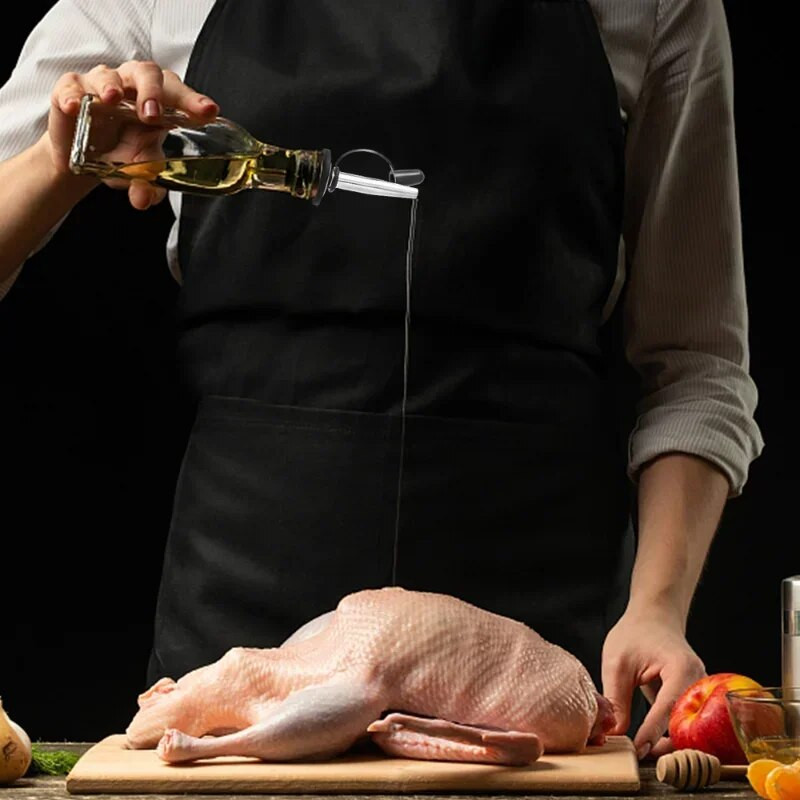 5/1db rozsdamentes acél borkiöntő Tartós borfolyós palack dugó kifolyó palack kiöntő dugó palackrúd tartozékhoz