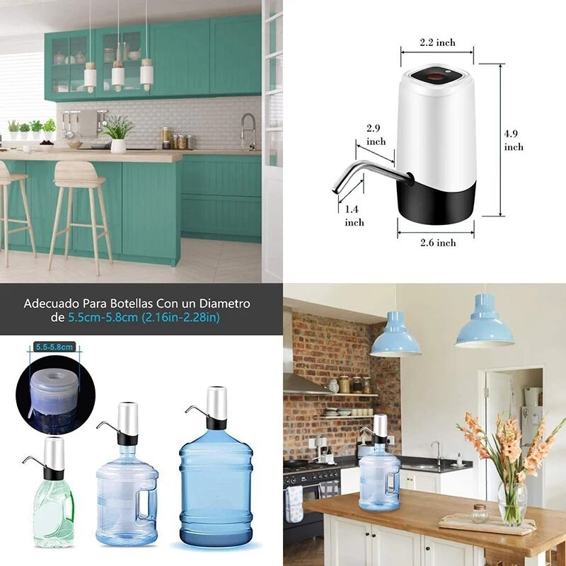 Dozator vode od 5 galona, električna pumpa za pitku vodu Prijenosni dozator vode Univerzalna USB pumpa za punjenje boce vode