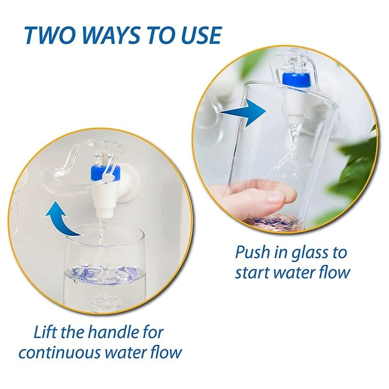 Robinet de schimb pentru dozator de apă - robinet de apă rece și caldă pachet albastru și roșu