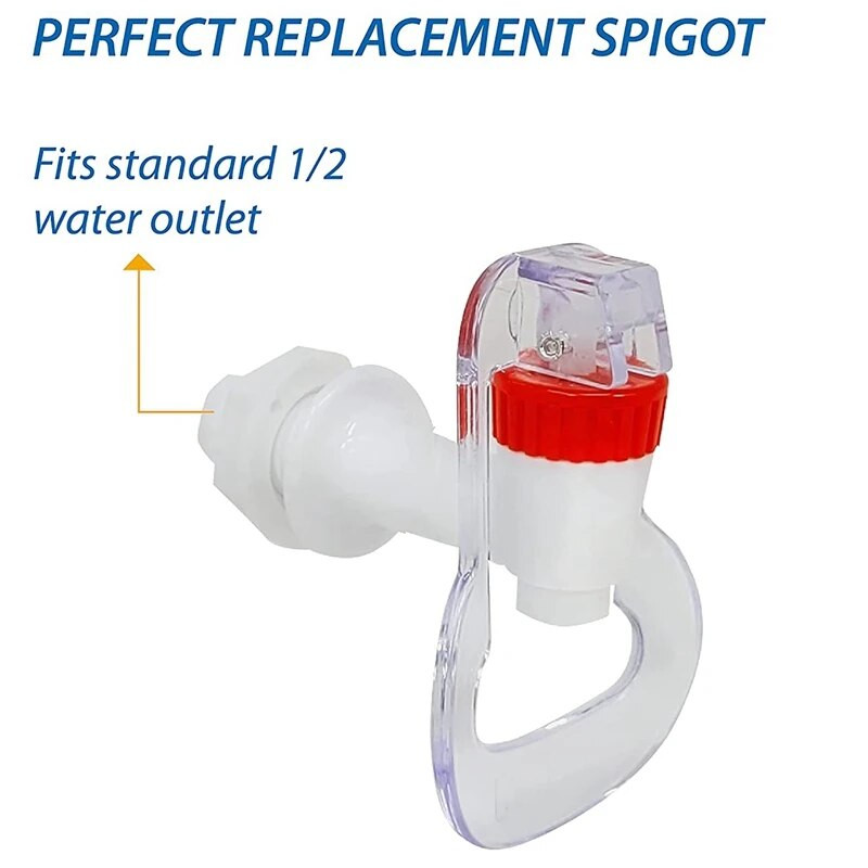 2X vandens dozatoriaus pakaitinis stumdomas maišytuvas – šalto ir karšto vandens vamzdis mėlynos ir raudonos spalvos pakuotė