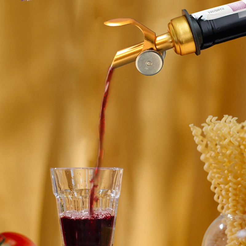 1vnt butelių pylimo mašina automatinis apverčiamas alkoholio butelių pylimo snapelis su nerūdijančio plieno išpilstymo snapeliu su kokteilių alyvuogių aliejaus acto kamščiu