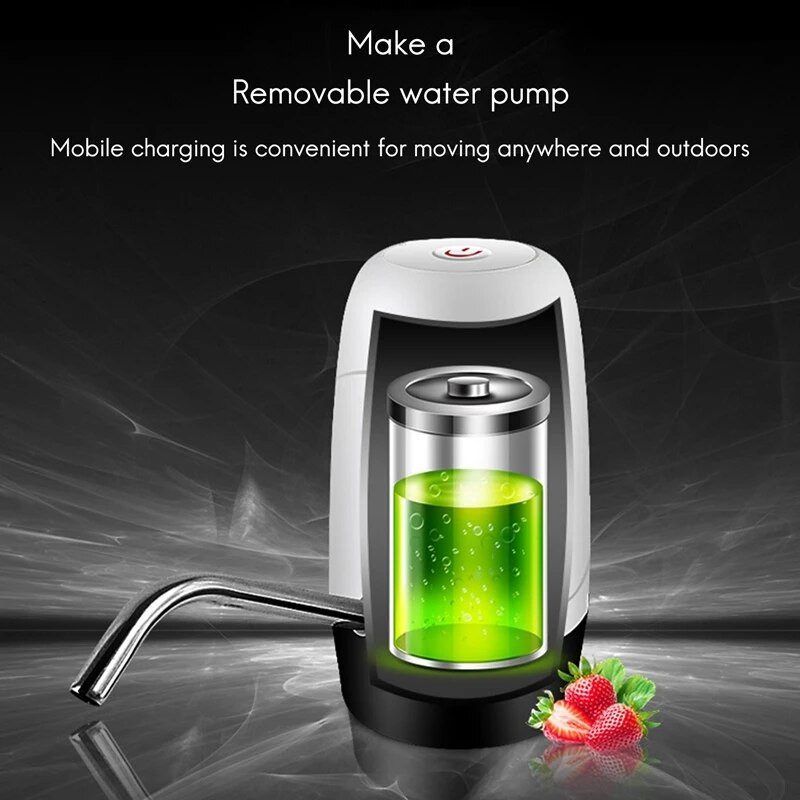 Birou acasă Pompă pentru sticle de apă în aer liber Distribuitor electric de apă Comutator pentru sticle de băut cu galoane portabil Pompă inteligentă de apă