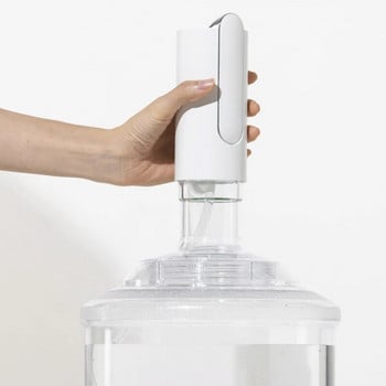 Помпа за бутилка вода Сгъваема водна помпа USB автоматичен диспенсър Бутон за управление на помпата Преносим електрически диспенсър за вода Домашен