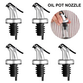 5db olívaolaj kiöntő adagoló bordugó szivárgásmentes kifolyók palack tömítő fúvóka olajkiöntő permetező konyhai rúd tartozékok