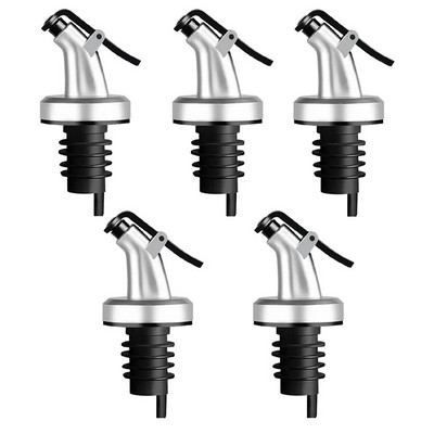 5db olívaolaj kiöntő adagoló bordugó szivárgásmentes kifolyók palack tömítő fúvóka olajkiöntő permetező konyhai rúd tartozékok