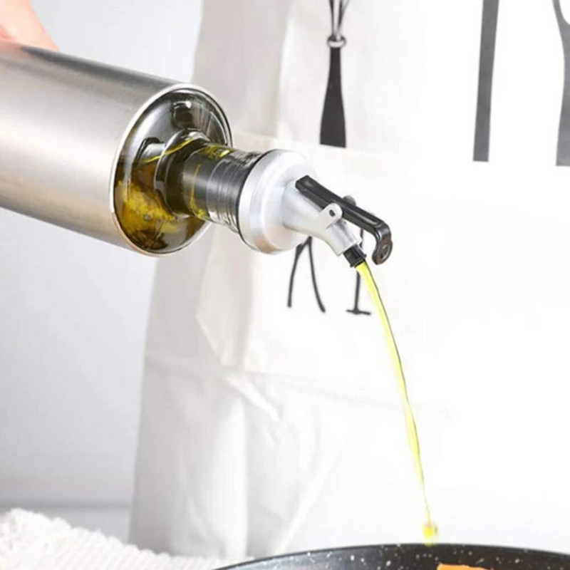 5db olívaolaj kiöntő adagoló bordugó szivárgásmentes kifolyók palack tömítő fúvóka olajkiöntő permetező konyhai rúd tartozékok