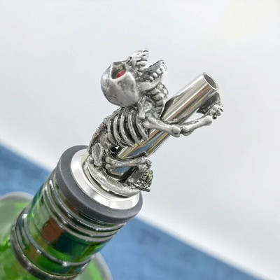 Nou creativ Craniu de turnare vin dopuri pentru sticle lucrate manual Șampanie Ulei de măsline Lichior de toarnă Dispenser Accesorii pentru bar Baruri de acasă