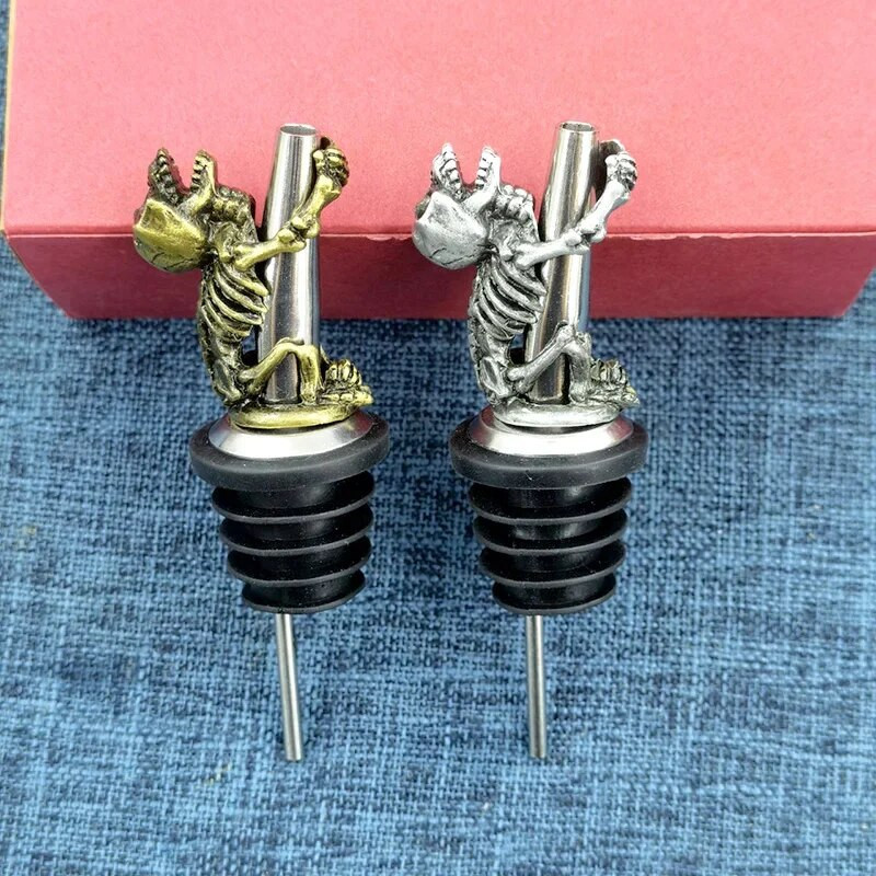 Nou creativ Craniu de turnare vin dopuri pentru sticle lucrate manual Șampanie Ulei de măsline Lichior de toarnă Dispenser Accesorii pentru bar Baruri de acasă