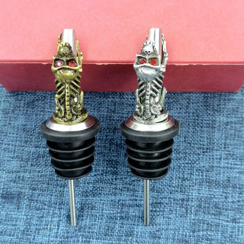 Nou creativ Craniu de turnare vin dopuri pentru sticle lucrate manual Șampanie Ulei de măsline Lichior de toarnă Dispenser Accesorii pentru bar Baruri de acasă