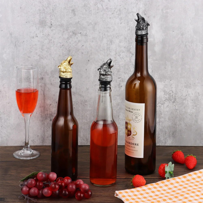 Įtaisai Virtuvės reikmenys Baro priedai Wolf Head Vyno Burna Vyno piltuvas Barmeno Įrankis Butelių kamščiai