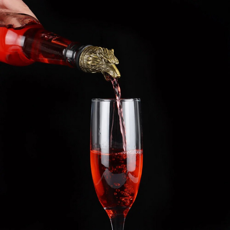 Įtaisai Virtuvės reikmenys Baro priedai Wolf Head Vyno Burna Vyno piltuvas Barmeno Įrankis Butelių kamščiai