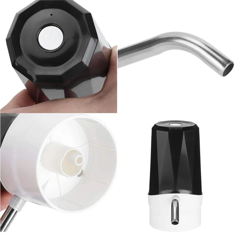 Elektrinis butelio vandens siurblys 5 galonų, USB belaidis nešiojamasis automatinis siurbimo geriamojo vandens ąsočio dozatorius namų biurui