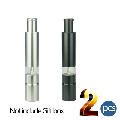 „Thumb Push Pepper Mill“, pritaikyta nešiojama druskos malūnėlis, reklaminė dovana su renginio logotipu, reklaminė dovana