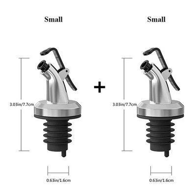 2 vnt Alyvos butelio kamščio užrakto kamščio sandariklis Nelaidus maisto kokybės guminis antgalis purkštukas skysčio dozatorius vyno piltuvo virtuvė