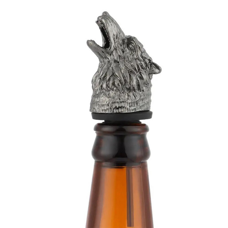 1ks Sprievodca vínom Nalievajte zátku na víno Vlčia hlava Víno Mouth Vlčia hlava Zátka na víno Barmanský nástroj Vínne doplnky