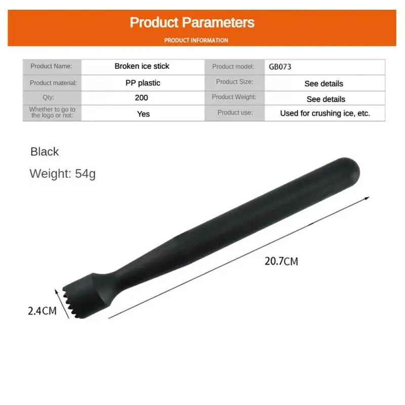 Susmulkinto ledo lazdelė Daugiafunkciniai susmulkinti popsicles Citrinų spaudyklė Ledo plaktukas Citrinų spaustukas Maišymo lazdelė Virtuvės priedai