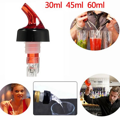 45/60 ml kiekybinis vyno piltuvas, srauto matuoklis alkoholio skysčio dozatorius, automatinis aliejaus matavimo snapelis vyno dekanteris
