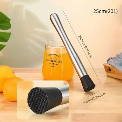 Susmulkinto ledo plaktukas Daugiafunkcis nerūdijančio plieno plaktuko lazdelės kokteilis ledo kubelių vaisių smulkintuvas grūstuvės grūstuvės Barware įrankiai