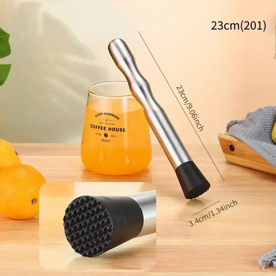 Susmulkinto ledo plaktukas Daugiafunkcis nerūdijančio plieno plaktuko lazdelės kokteilis ledo kubelių vaisių smulkintuvas grūstuvės grūstuvės Barware įrankiai