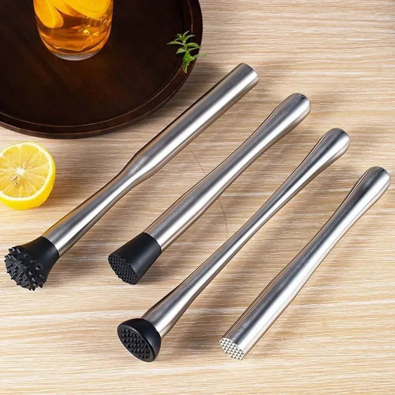 Susmulkinto ledo plaktukas Daugiafunkcis nerūdijančio plieno plaktuko lazdelės kokteilis ledo kubelių vaisių smulkintuvas grūstuvės grūstuvės Barware įrankiai