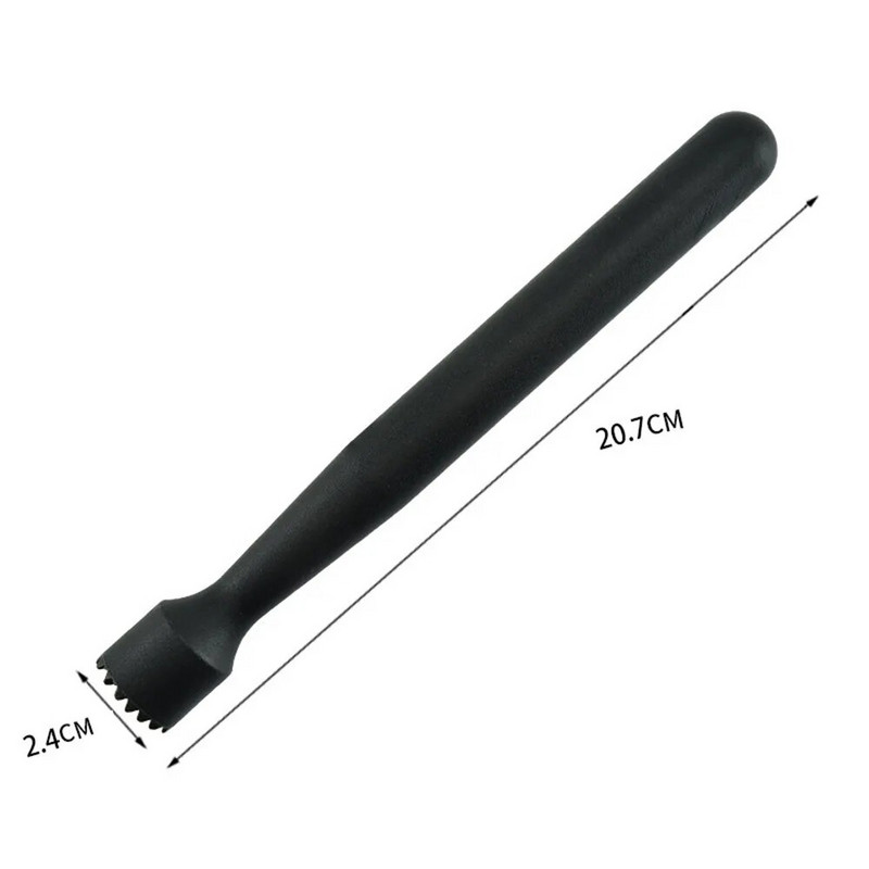 Juodos kokteilių lazdelės Lengvas naudojimas Vasaros gėrimų priedai Nova Lengvai sutrinkite ledo kubelius ir sumaišykite kokteilius Naujoviškas baltas sklandus