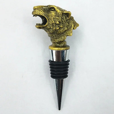 Sretno pijenje ljeti, kreativna cinkova glava, točilice za vino, tigrova glava, vinska usta, praznični dar, čep za bocu