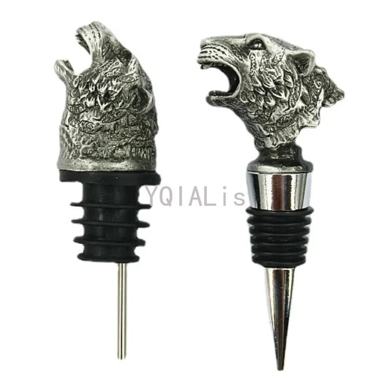 Sretno pijenje ljeti, kreativna cinkova glava, točilice za vino, tigrova glava, vinska usta, praznični dar, čep za bocu