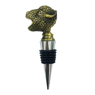 Kreatív Auspicious bárányfej kiöntő cinkötvözet állati bordugó Családi bár eszköz Boros szájajándék